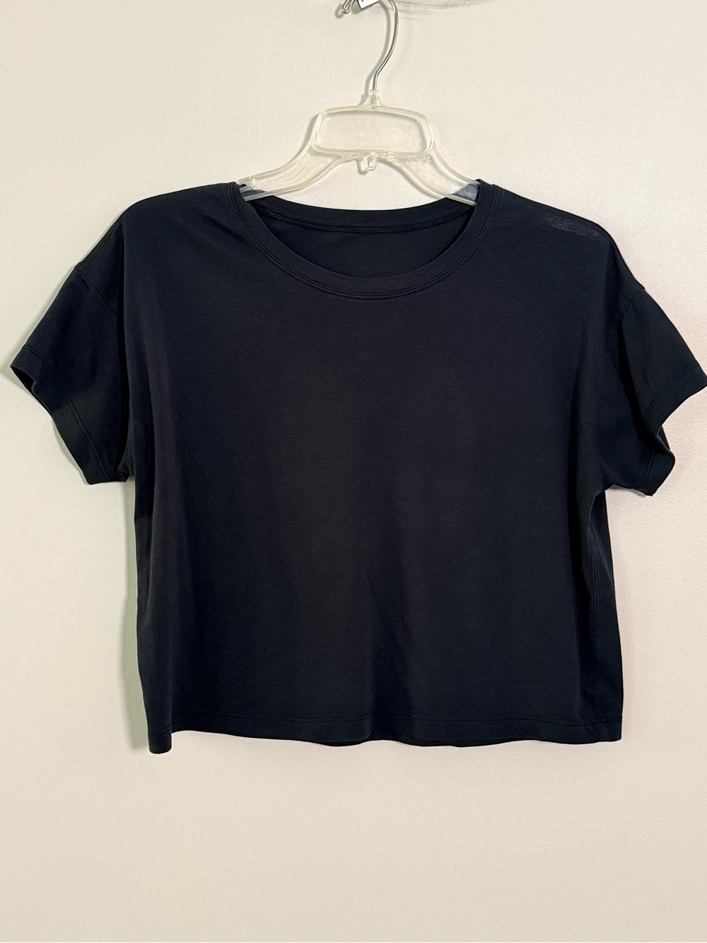 Lululemon Black Fast And Free Race Length Cropped Top, SIZE S, See Description - Picture 3 of 6